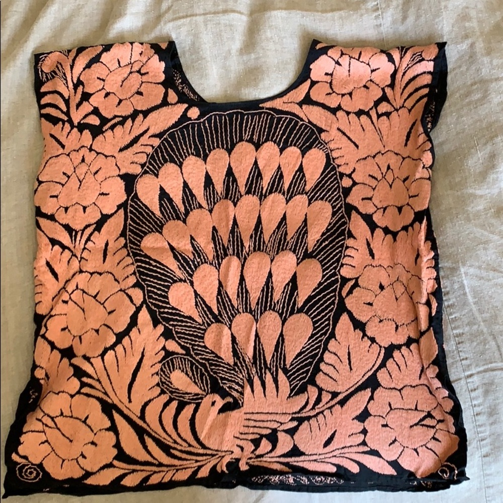 Hand embroidered Mexican artisanal shirt